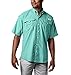 Columbia Menâ€™s PFG Bahama II Short Sleeve Shirt - Big , Gulf Stream, XX-Large