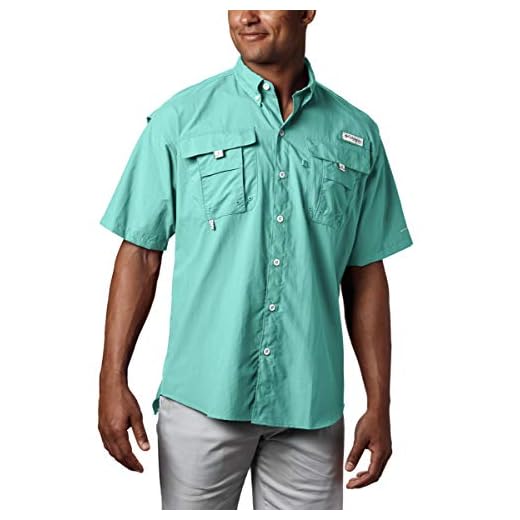 Columbia Men's Bahama II Short Sleeve Shirt,GULF STREAM,X-Large