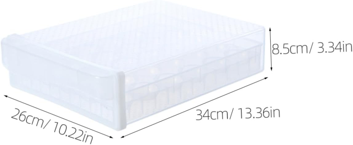 Large Capacity Double Holder Transparent Food-grade Storage Box for Refrigerator Drawer Design for Kitchen Use