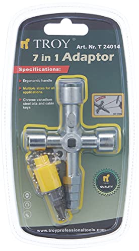 Troy T 24014 Universal Kabin Anahtarı, Metrik, 14 x 10 x 1 cm