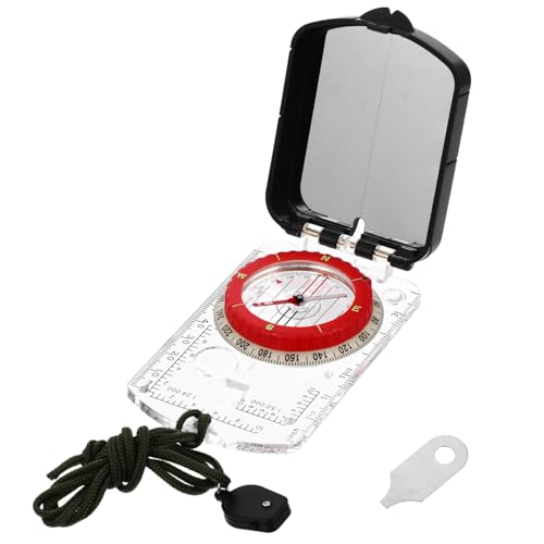 Brújula de navegación portátil con luz LED para camping
