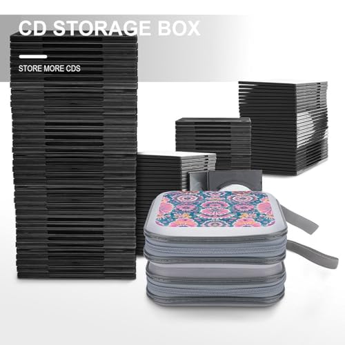 Portátil estuche para CD de plástico duro antichoque con diseño juvenil 7