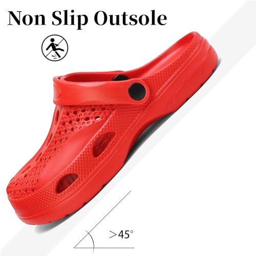 Image of SOSOWHLTE Men's Women's Arch Support Clogs,Unisex Garden Shoes Comfortable Slip-on Outdoor Sandals Slippers for Beach Casual