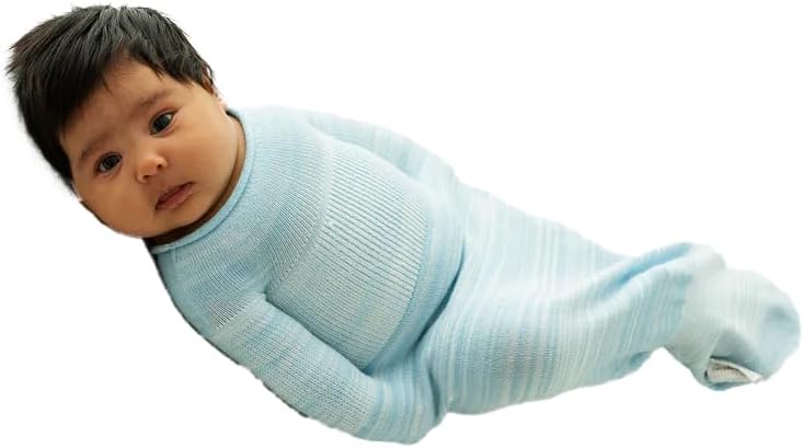 Swaddle Sleep Sack, Easy-to-Use Baby Sleep Sack, Helps Babies Sleep Longer, 0-3 Months, 6-12 Pounds, Made in USA, Blue