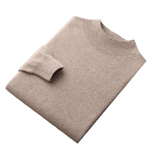 Men' Cashmere Sweater Pullover Half Turtleneck Casual Sweater solid Wool Knit Shirt