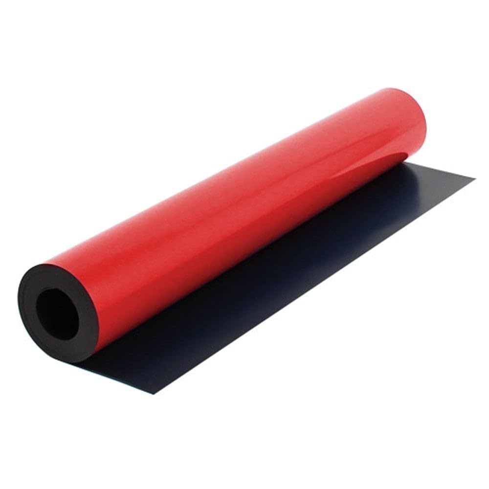 First4magnets elastyczny łuk magnetyczny 590 szerokości x 0,85 mm grubości, metr bieżący, długość 5 m, czerwony, F4MF61R-5