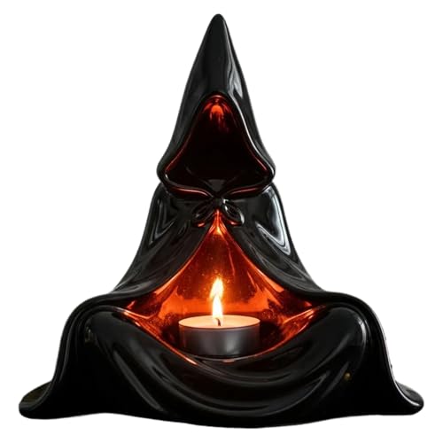 Dubbulon PortaTealight Halloween, Supporto Votive Spaventoso, Candeliere a Forma di Fantasma e per Appassionati Autunno