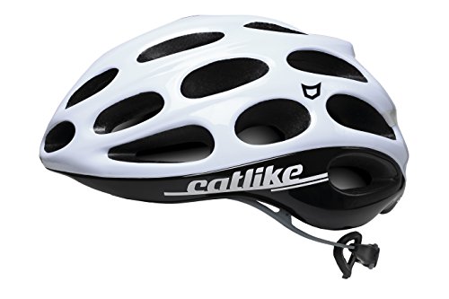Catlike Olula Casco de Ciclismo, Unisex Adulto, Blanco/Negro, L/60-62 cm