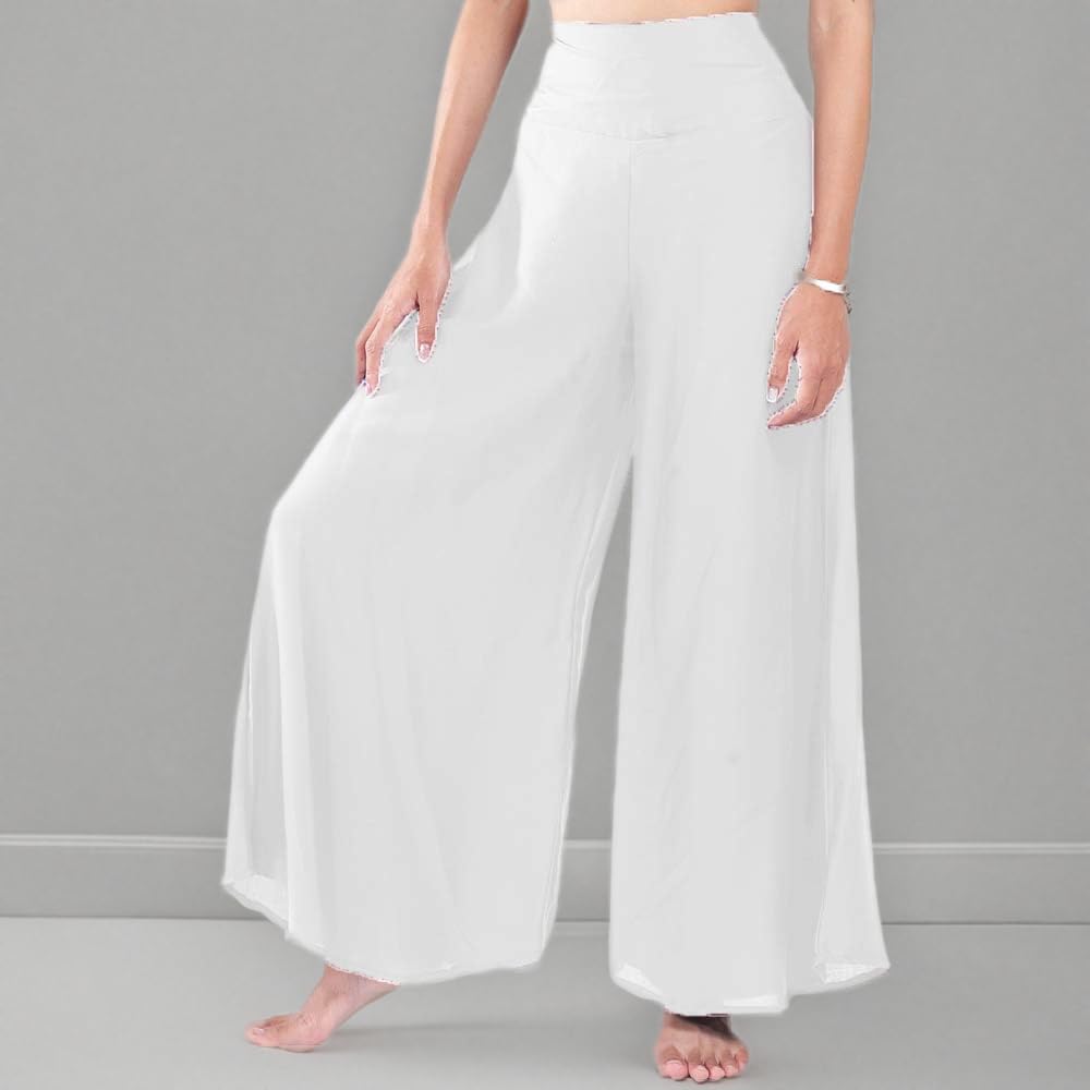 Lofbaz Donna Gamba Larga Palazzo Pantaloni Yoga Hippie Harem Flowy