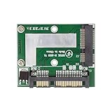 NGFF Low-Profile-50-Pin-mSATA-3050-SSD-Adapter (5 x 3 cm) auf 2,5'-SATA-3.0-22-Pin-Festplattenadapter (6 Gbit/s)