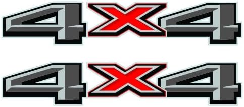 2X GOLD HOOK Premium Series 4x4 Calcomanías  Adhesivo de repuesto para mesita de noche, compatible con Ford F150, F250, F350 Super Duty, acabado