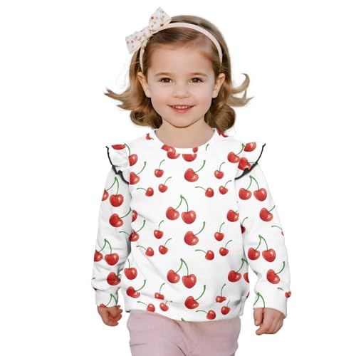 Girls Casual Hoodies Long Sleeve Cute Lightweight Pullover Tops with Pocket Loose Crew Neck Sweatshirt