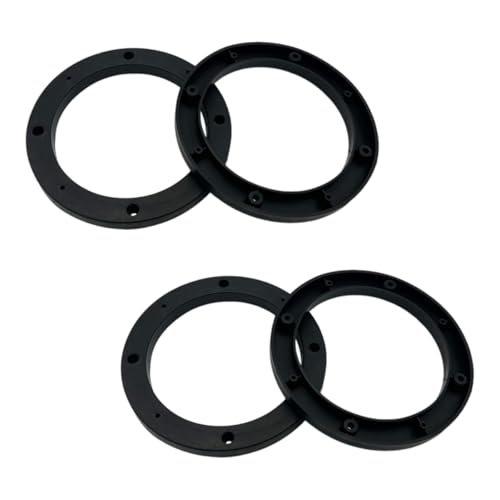 GAOLAOSY 6.5 Car Speaker Spacers ABS Fixed Speakers Ring Mounting Adapter Enhance Sound Quality Car Speaker Washer Universal Subwoofer Replacement Modified Accessories for Most Cars (2 Pairs)
