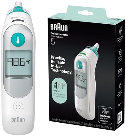 Braun ThermoScan 5 Ear Thermometer, Digital Display, Baby and Inf...