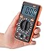 LCD Display Capacitance Voltage Multimeter M1 DC AC Digital Multimeter Resistance Volt Ohm for Laboratories with DC Voltage Range 200mV to 600V(Orange)