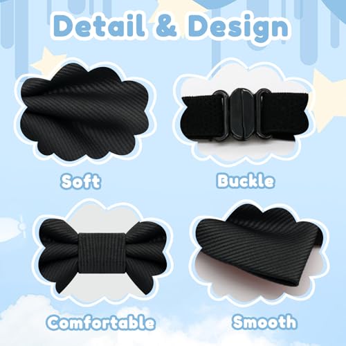 Bow Ties for Boys Adjustable Kids Bowtie Classic Toddler Bow Tie Pre-tied Bow Tie for Baby Wedding Party4