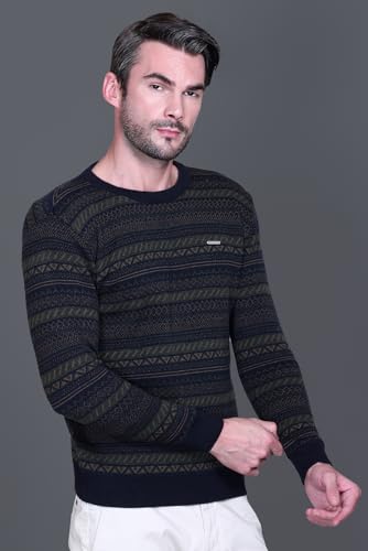 Image of GODFREY Full Sleeve Woolen Sweater for Man Winter Wear - Round Neck Pullover Regular Fit