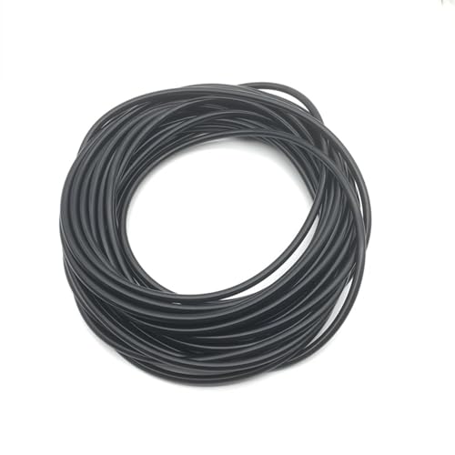 flexiable rubber Industrial Rubber Tubing Tensile Rubber Hoses Solid Stretch Tension Rope High Resilient Elastic Tube Natural Latex Black drain elastic (Size : 2 Meter, Color : OD 2.5mm)