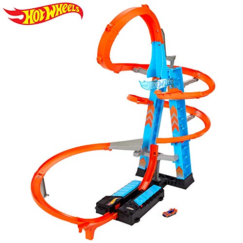 Hot Wheels - Pista y garaje para coches de juguetes, regalo para niños y niñas +5 años (Mattel GWT39), Embalaje sostenible, Exclusivo en Amazon