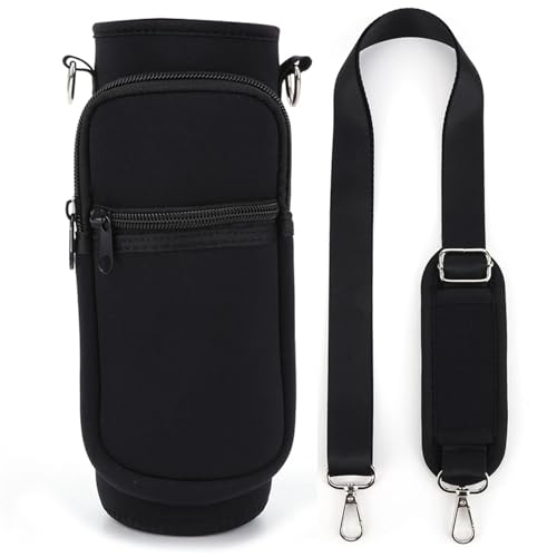 Bolsa Porta Botella de Agua Funda for botella de agua portátil de 1000 ml, reutilizable, antideslizante, con correa de hombro ajustable, bolsa for transportar jarra de agua para Deportes Senderismo Vi