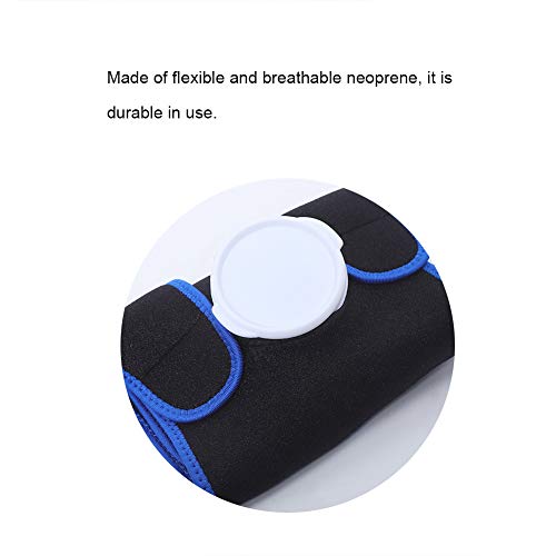 Kit de fisioterapia para compressão gelo/quente, suporte ajustável no joelho até o cotovelo com saco