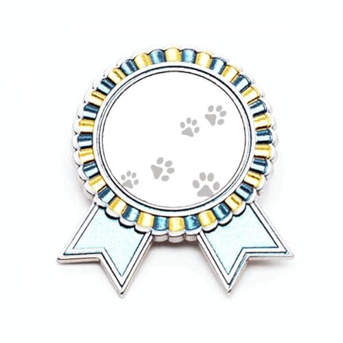 Broche chat empreinte grise métal M pour égayer un vêtement trop triste