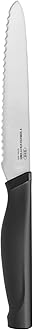 Good Grips 5-in Serrated Utility Knife,Silver/Black
