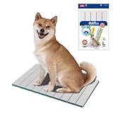 マルカン ゴン太のクールひんやりアルミボード L 犬猫用 エアスルー構造 折りたたみ可 すべり止め付 熱中症対策 暑さ対策