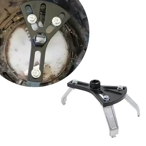 Gilovc Car Fuel Pump Removal Tool, Adjustable Fuel Pump Lock Ring Removal and Reinstall Tool, Auto Fuel Lid Tank Cover Collar Ring Spanner, Universal 4.5