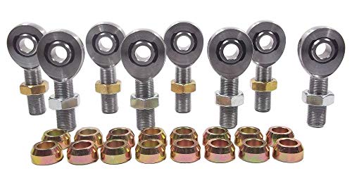 QSC 1/2 X 5/8-18 Chromoly 4-Link Rod End Kit with 1/2 Steel Cone Spacers, Rod End, Heim Joint