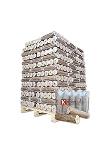 Nestro 500kg Palette Holzbriketts mit Zugloch Hartholz Brenn Kamin Ofen Heiz Holz Gluthalter Eiche & Buche 50x10kg PE-Bags Nestro Brikett Rund | Energie Kienbacher