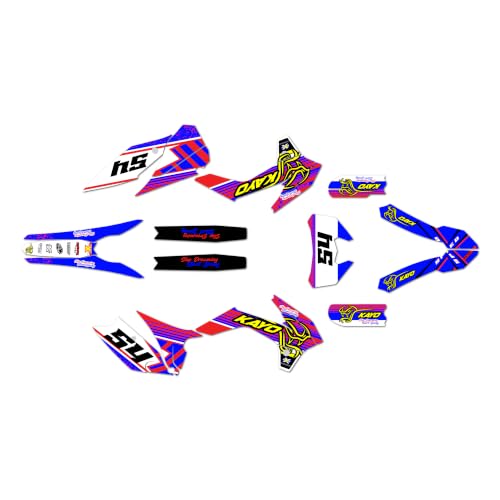 Kalair GFX Graphics Kit for Kayo K2 PRO (2025+) Pulse Series Red 21 Mil - Pro Edition - Dirt Pit Bike Motorcycle Stickers, Dirtbike Racing Automotive Decal Motocross Accessories no-Plastics