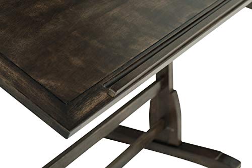Sd Studio Designs 42" Vintage Wood Drawing/Drafting Table W, Adj Tilting Top, Distressed Black #TOP5