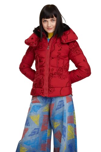 Desigual Sunna Mäntel Damen Rot - DE 36 (EU 38) - Daunenjacken