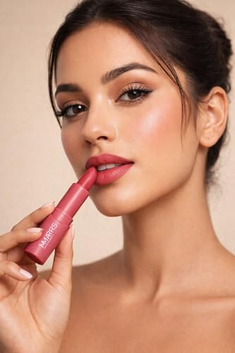 Image of Mars-Matte Creamy Lipstick | Non-drying, Highly pigmented Lipstick | Shade- multisades, 3.8gm| (SOFT ROSE)