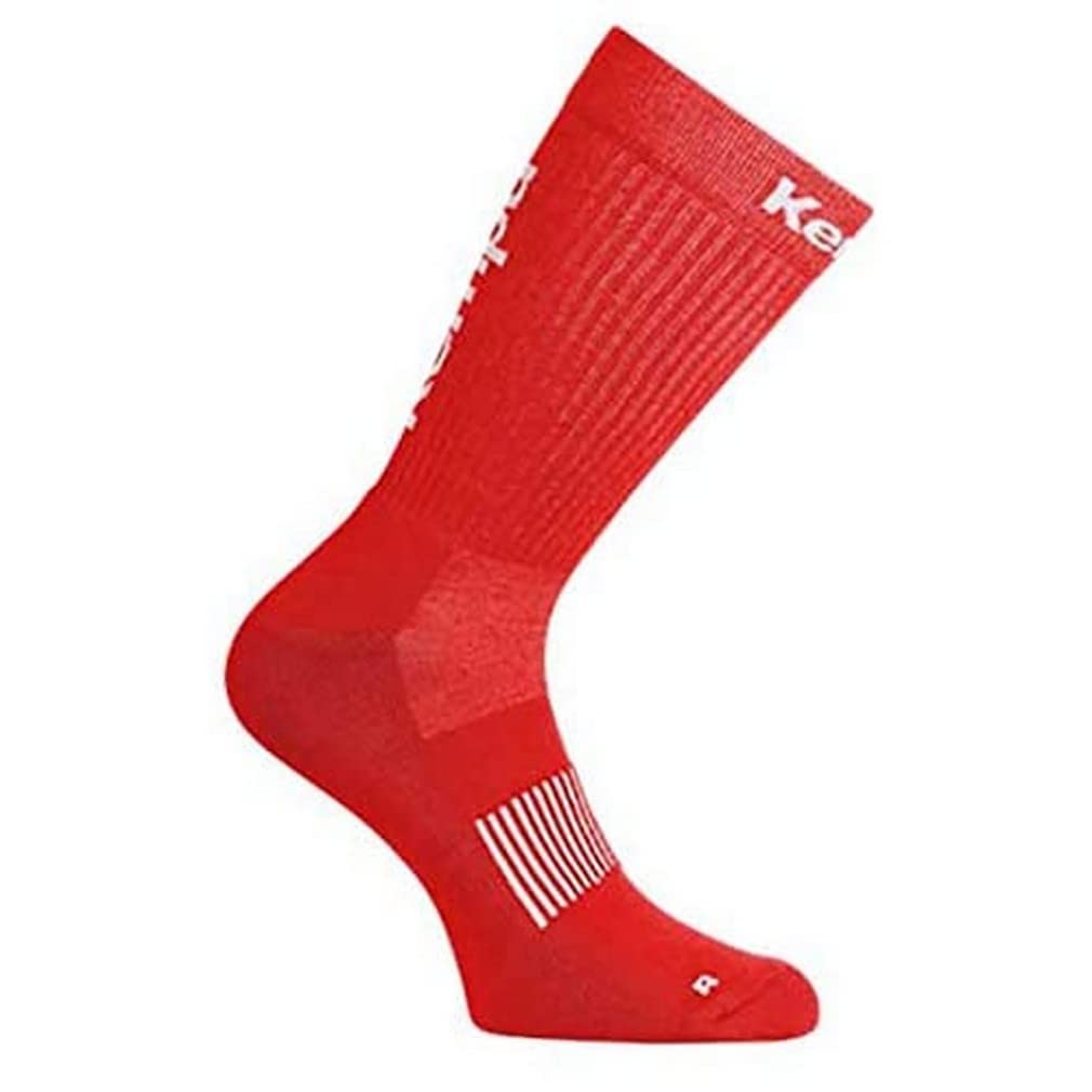 Kempa Men's Logo Classic Socken Men's socks, Rot/Weiß, 36-40