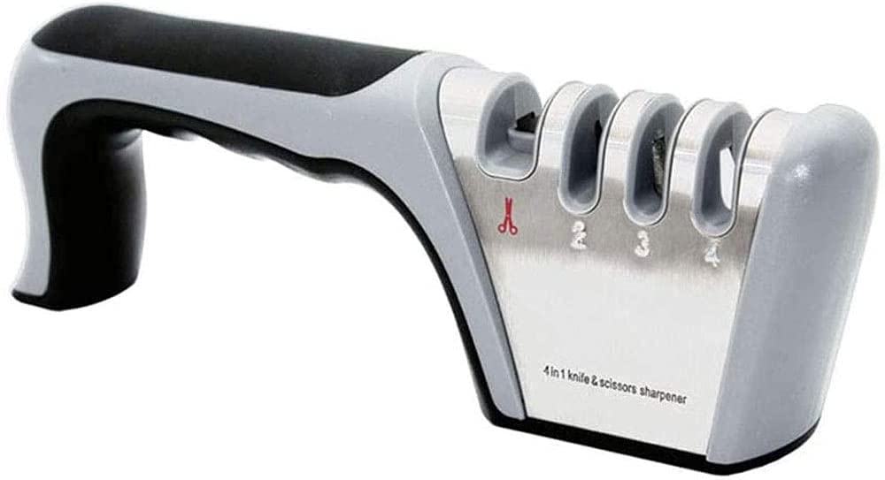 Affilacoltelli Affila Coltelli Affilacoltelli manuali Affilacoltelli da Cucina a 4 Fasi Gadget per la casa multifunzionali Affilatrici manuali Professionali per coltelli I più Venduti Regalo adorabil