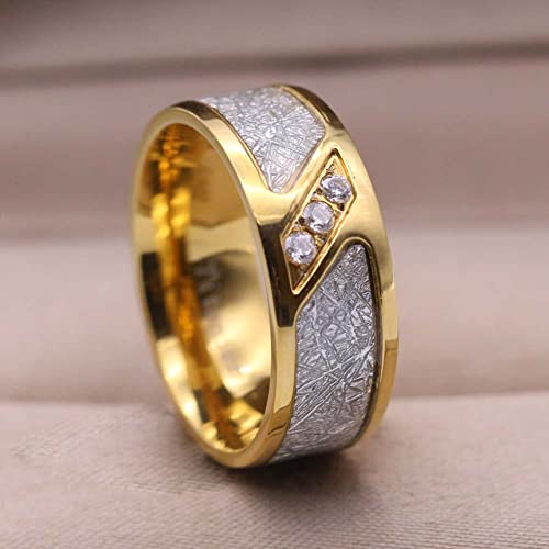 ringheart Couple Rings Matching Ring 1.5ct CZ Gold Plated Women Wedding Ring Sets for Him and Her His Her Ring Sets by ringheart - Used condition - Image 6