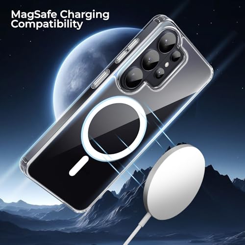 Image of A rtistque Clear Back Cover Case for Samsung Galaxy S26 Ultra 5G Compatible with Mag-Safe| Acrylic | Shockproof TPU Protective Design | Samsung S26 Ultra Back Cover Transparent