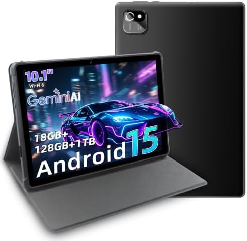Tablet 10 Pulgadas, Android 15 Tablet con Funda, 18GB RAM +128GB ...