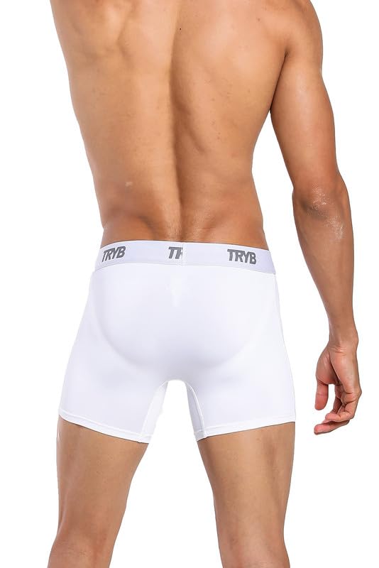 Image of TRYB Sports Underwear for Men | Stretchable Active Square Cut Trunks for Running & Gym Workout | Quick Dry, Breathable, Moisture Wicking & Anti Chafing | Sports Innerwear Boxers