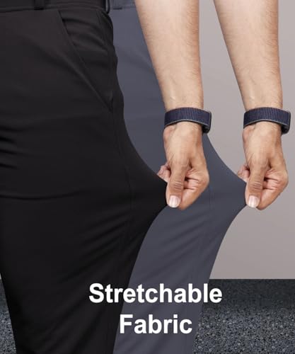 Image of Men's Slim Fit Lycra Formal Trousers Combo | Stretchable Smart Casual Pants for Office Wear | Mid-Rise Flat Front Stylish Chinos