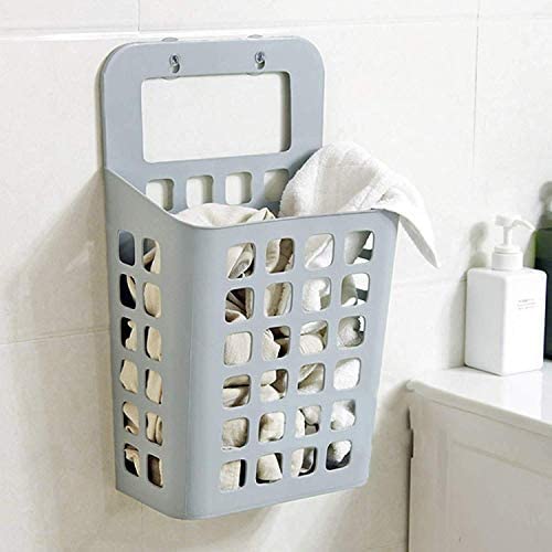 Sajag Wall Mounted Bathroom Hanging Laundry Basket Toiletry