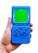HLF Retro Brick Game Console Large Screen with Green Backlight Built-in 23 Multi-Mode Block Games Classic Nostalgia Speed and Difficulty Adjustable Powered by 2 AA Batteries (Blue)