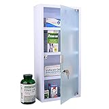 Wincere 4 Tier Moisture Resistance Steel Wall Mount Medicine Cabinet First Aid Storage Emergency Box