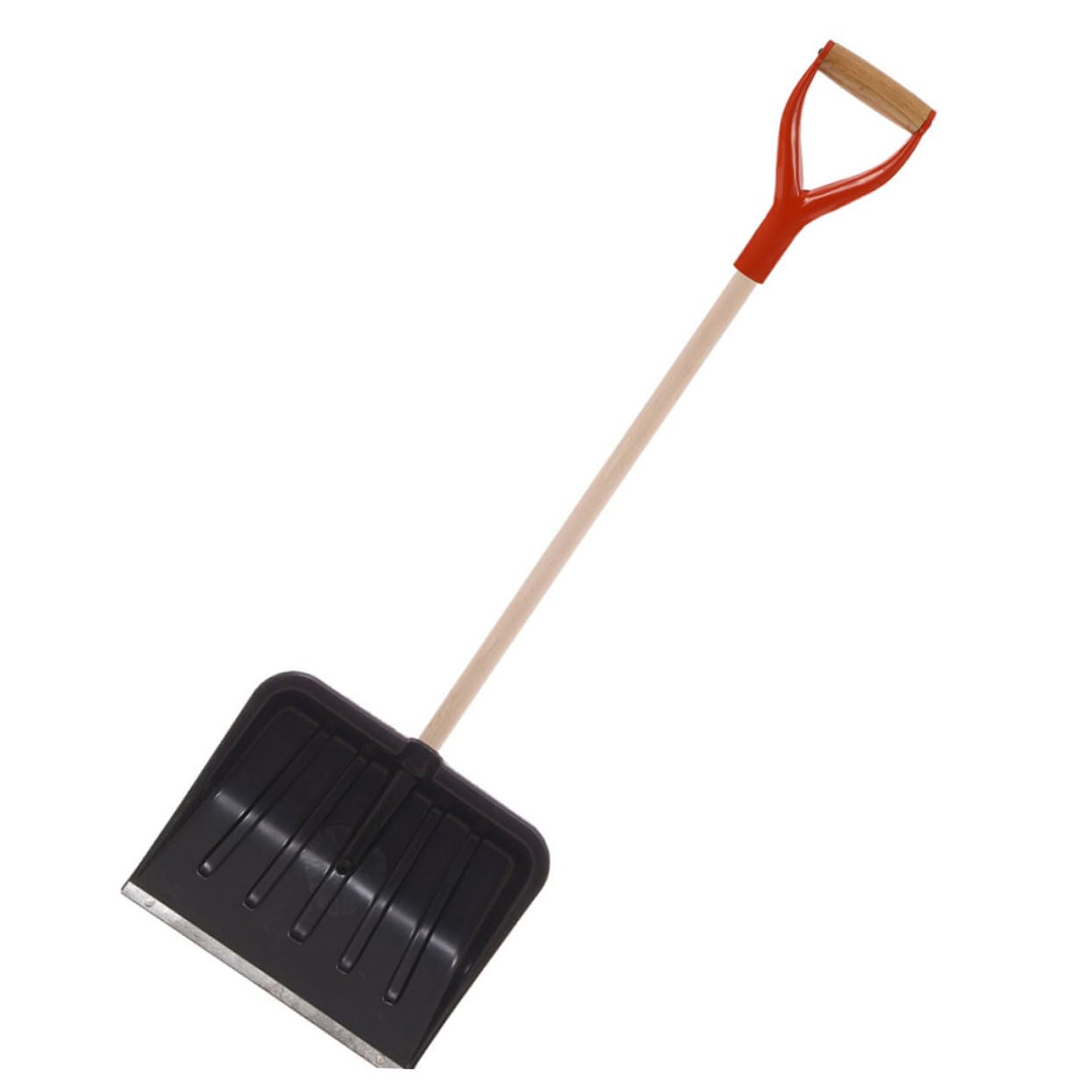 4 Piezas Pala con Mango De Madera Pala De Tierra con Fugas De Jardinería Reemplazo De Empuñadura De Pala Palas para Cavar Herramienta Llave Agarre Rojo El Plastico