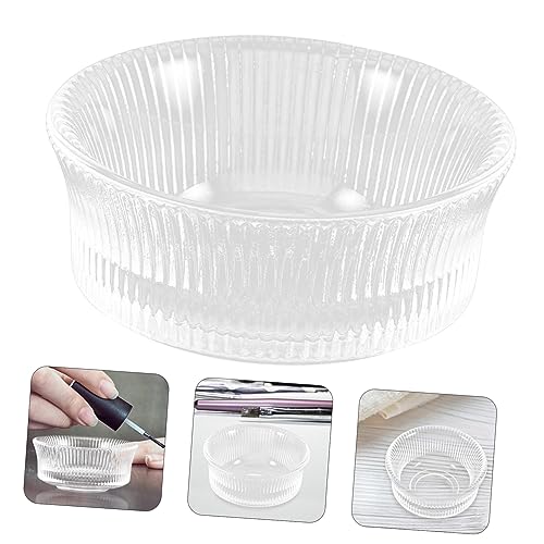 Plato de vidrio para uñas multiuso para manicure miniatura 7