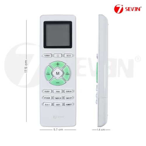 Image of 7SEVEN Compatible with Lloyd AC Remote Control Model 292 Suitable for GLS18H5FWRHC Split and Window 1 1.5 2 Ton Air Conditioner Remote - Match Each Keys Exactly to Replicate Genuine Remote Function