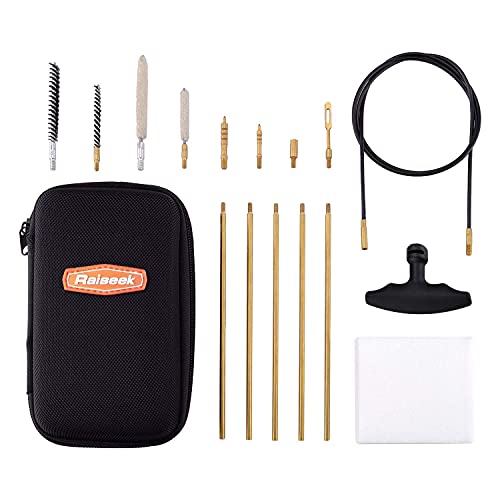 Raiseek .177 Cal & .22 Cal Airgun Cleaning Kit With Thin Blue Line Flag Gun Mat 11"X17" #TOP2