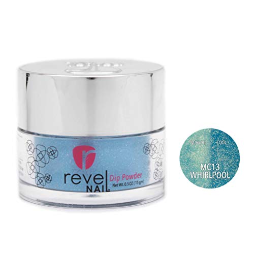 Revel Nail Dip Powder | for Manicures | Nail Polish Alternative | Non-Toxic & Odor-Free | Crack & Chip Resistant | Can Last Up to 8 Weeks | 1oz Jar | Mood Changing | Whirlpool